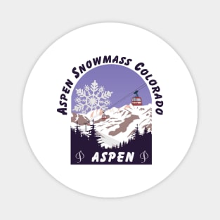 Aspen Snowmass, USA. Gift Ideas For The Ski Enthusiast. Magnet